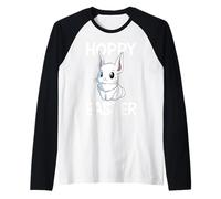 Hoppy Easter Cute Easter Bunny Egg Hunting Raglan Baseball Tee