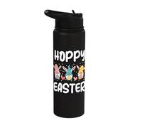 Hoppy Easter Gnome Bunnies Stainless Steel Insulated Water Bottle