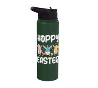 Hoppy Easter Gnome Bunnies Stainless Steel Insulated Water Bottle