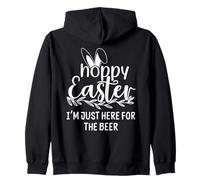 Hoppy Easter Hour Some Bunny Needs Beer Here for the Hops Zip Hoodie