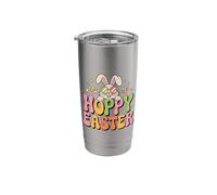 Hoppy Easter Retro Bunny Hippie Spring Vibes Stainless Steel Insulated Tumbler