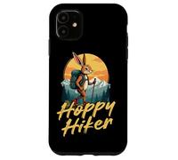 Hoppy Hiker Rabbit Pun Mountain Trekking Case for iPhone 11