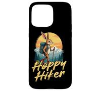 Hoppy Hiker Rabbit Pun Mountain Trekking Case for iPhone 15 Pro Max
