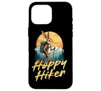 Hoppy Hiker Rabbit Pun Mountain Trekking Case for iPhone 16 Pro Max