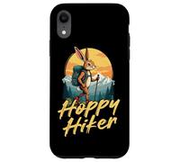 Hoppy Hiker Rabbit Pun Mountain Trekking Case for iPhone XR