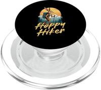 Hoppy Hiker Rabbit Pun Mountain Trekking PopSockets PopGrip for MagSafe