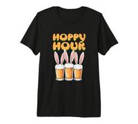 Hoppy Hour Funny Happy Easter Day Rabbit Ears Men Women Premium T-Shirt