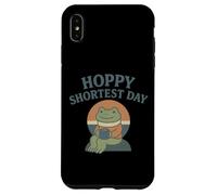 Hoppy Shortest Day Winter Solstice Frog Pun Case for iPhone XS Max