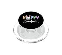 Hoppy Teacher Happy Easter Bunny Graphic PopSockets PopGrip for MagSafe