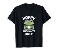 Hoppy Thoughts Only Cute Frog Pun Spring Happy T-Shirt