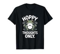 Hoppy Thoughts Only Cute Frog Pun Spring Happy T-Shirt