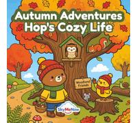 Hop's Cozy Life: Autumn Adventures: Bold and Easy Fall Coloring Book for Adults, Teens, and Kids - 50 Cute Autumn Woodland Friends, Cozy Hygge Scenes, ... Cute Bear Illustrations for Relaxation.