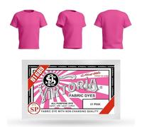 HOPS Viktoria Textile Dye, 10 grams (Pink), Machine Washable - Fabric Dye, Textile Colour, Clothing Dyeing