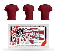 HOPS Viktoria Textile Dye, 10g (Cherry Bruises), Machine Washable - Fabric Paints for Cotton, Linen, Silk, Wool, Viscose, Nylon, Satin, Wood, Plastic