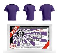 HOPS Viktoria Textile Paint, 10g (26 Purple Light) - Machine Washable, Fabric Dye, Textile Dye, Washable, Textile Colour, Clothing Dyeing