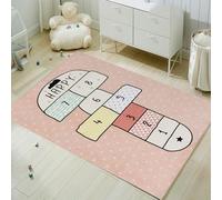 Hopscotch Rug, Kids Rugs for Playroom, Kid's Play Mat, Cute Indoor or Outdoor Play Carpet for Children - Fun, Educational Games for Boys & Girls(31×47inch/80×120cm)