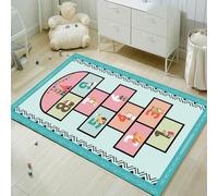 Hopscotch Rug, Kids Rugs for Playroom, Kid's Play Mat, Cute Indoor or Outdoor Play Carpet for Children - Fun, Educational Games for Boys & Girls(31×47inch/80×120cm)