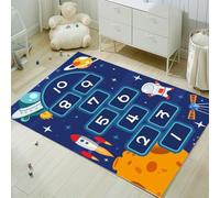 Hopscotch Rug, Kids Rugs for Playroom, Kid's Play Mat, Cute Indoor or Outdoor Play Carpet for Children - Fun, Educational Games for Boys & Girls(31×63inch/80×160cm)