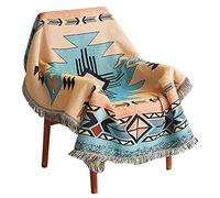 Hopstar Aztec Throw Blanket Navajo Indian Blankets and Throws Boho Western Decor Couch Cover Blanket for Bed Sofa Living Room Beach Travel 51"x63" (HOH Xil, 51"x63")