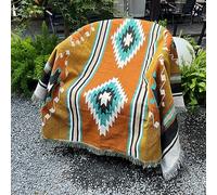 Hopstar Aztec Throw Blanket Navajo Indian Blankets and Throws Boho Western Decor Couch Cover Blanket for Bed Sofa Living Room Beach Travel 51"x63" (Emma)