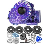 hopsupRC Metal Magnum 272R Assembled Transmission Upgrades Part for 1/10 Slash/Rustler/Stampede/Bandit 2WD VXL. Gearbox Transmission Bundle with Tooth Spur Gear Hops Up. #9495 Purple&Blue