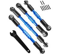 hopsupRC RC Steering Links Composite Link Upgrades Part for 1/10 Gorgon 2WD,Fury 2WD,Fury 223S,Quake 223S,Vorteks 2WD,Vorteks 223S,Aluminium Adjustable Turnbuckles Links,Replace #ARA330753 Navy Blue