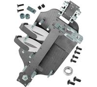 hopsupRC RC Upgrades Parts for 1/10 F0rd F15O Rapt0r R 101076-4,RC Carbon Fibre Chassis Protect Armor Skid Plate Guard Hops Up,Titanium