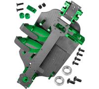 hopsupRC RC Upgrades Parts for 1/10 F0rd F15O Rapt0r R 101076-4,RC Carbon Fibre Chassis Protect Armor Skid Plate Guard Hops Up,Green