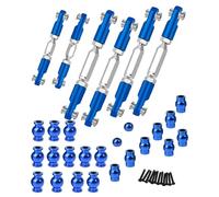 hopsupRC Upgrades Part for 1/10 Arrma Senton MEGA550/Granite MEGA550,Aluminum Adjustable Turnbuckles Camber Links Toe Link &Alloy Suspension Link Pivot Ball,Shock Pivot Ball Set,Navy Blue