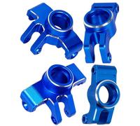 hopsupRC Upgrades Parts for 1/18 Granite Grom Mega 380 Brushed 4x4 Monster Truck RTR,Aluminum Front Steering Block Knuckles & C-Hubs Caster Blocks & Rear Hubs Hops Up,4PCS Navy Blue