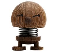 Hoptimist Bimble, Wooden Decoration, Bobble Figure & Lucky Charm Made of Wood, Decorative Scandinavian, Decorative Living Room, Office & Desk, Great Small Gifts, 4.5 x 5.8 x 6.6 cm, Small, Smoked Oak