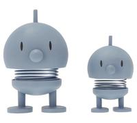 Hoptimist Bumble Set Limited Edition, Bobble Figure & Lucky Charm, Scandinavian Decorative Figures for Living Room & Office, Funny Small Gifts, X-Small/Small, Sky