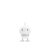 Hoptimist Bumble Wobbly Figure Decoration - Scandinavian Desk and Office Gadget - Fun Collectible Gift for Men and Women - Danish Design - ABS Plastic - 7.6 x 5.8 cm - Small - White
