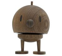 Hoptimist Bumble, Wooden Decoration, Bobble Figure Made of Wood, Decorative Scandinavian, Decorative Living Room, Desk Decoration, Office Gadgets, Great Small Gifts, 10 x 10 x 15 cm, Large, Smoked Oak