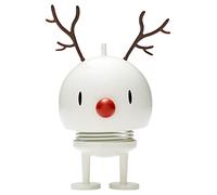 Hoptimist Christmas Reindeer Figurine in Scandinavian Design - White, Medium