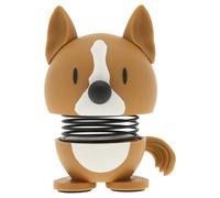 Hoptimist Corgi Dog Figure - Wobbly Desk Pet - Fun Office Gadget - Collectible Gift for Men and Women - Danish Design - ABS Plastic - 6 x 3.7 cm - X-Small - Brown