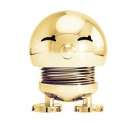 Hoptimist Bimble, Shaking Figure, Scandinavian Decoration for Living Room, Office, Entrance, Bathroom, Modern & Scandinavian, Super Gift, 4.5 x 5.8 x 6.5 cm, Small, Gold