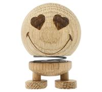 Hoptimist - Hoptimist Smiley Love Figure S, Natural Oak - Natural Oak