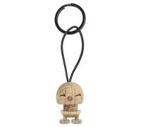 Hoptimist Key Ring with Bimble in Oak, Great Gift for Women, Men and Children, Raw Oak, Height 3 cm, Raw Oak, S