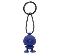 Hoptimist Lucky Charm & Key Ring with Bumble Silicone, Great Gift for Women, Men and Children, Height 3 cm, Dark Blue