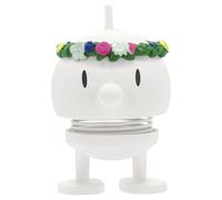 Hoptimist Midsommar Bumble, Swedish Bobble Figure & Lucky Charm Scandinavian, Living Room & Desk Decoration, Office Gadget, Great Small Gifts, 4.5 x 5.9 x 7.5 cm, Small, White