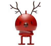 Hoptimist - Scandinavian Design - Christmas Figure - Medium Reindeer Bumble - Red - Height: 15 cm - Gift Idea