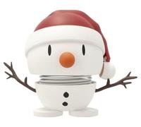Hoptimist - Scandinavian Design - Christmas Figure - Soft Santa Snowman - Height 8 cm - Small - White - Gift Idea