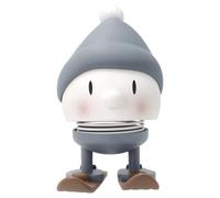 Hoptimist Soft Bumble - Danish Design Home Decor Ornament - Plastic Figurine with a Metal Spring, Small - Creates Cheerful Movement - (Blue)