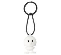 Hoptimist White Bumble Keychain
