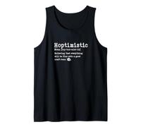 Hoptimistic Believing Everything Fine with Craft Beer Tank Top