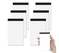 Hopton 6 Pack A7 Notepad, 3 x 5 In Small Notebooks Pocket Size, Blank Mini Notebook, Memo Pad with 30 Sheets Each for Taking Notes Reminders Daily Planning