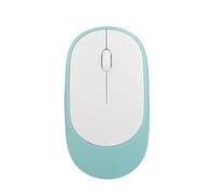 HOPWODE Artificial Body Bamboo and Wood Color, Multiple Color Numbers, Wireless Mouse, Optical 2.4G Business Office Mouse (cyan)