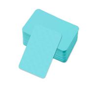 Hopzab 100 Pcs Blank Flash Cards Craft Words Hard Cardstock Message Card for Business Learning Study Painting DIY Memory Note Gift Tags Greetings Invitations(Linght Blue)