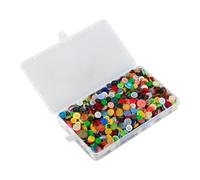 Hopzab 1000PCS Craft Buttons, Assorted Resin Round Mixed Colour Small Sewing Apparel DIY Projects, Knitting Cardigans Scarves Accessories